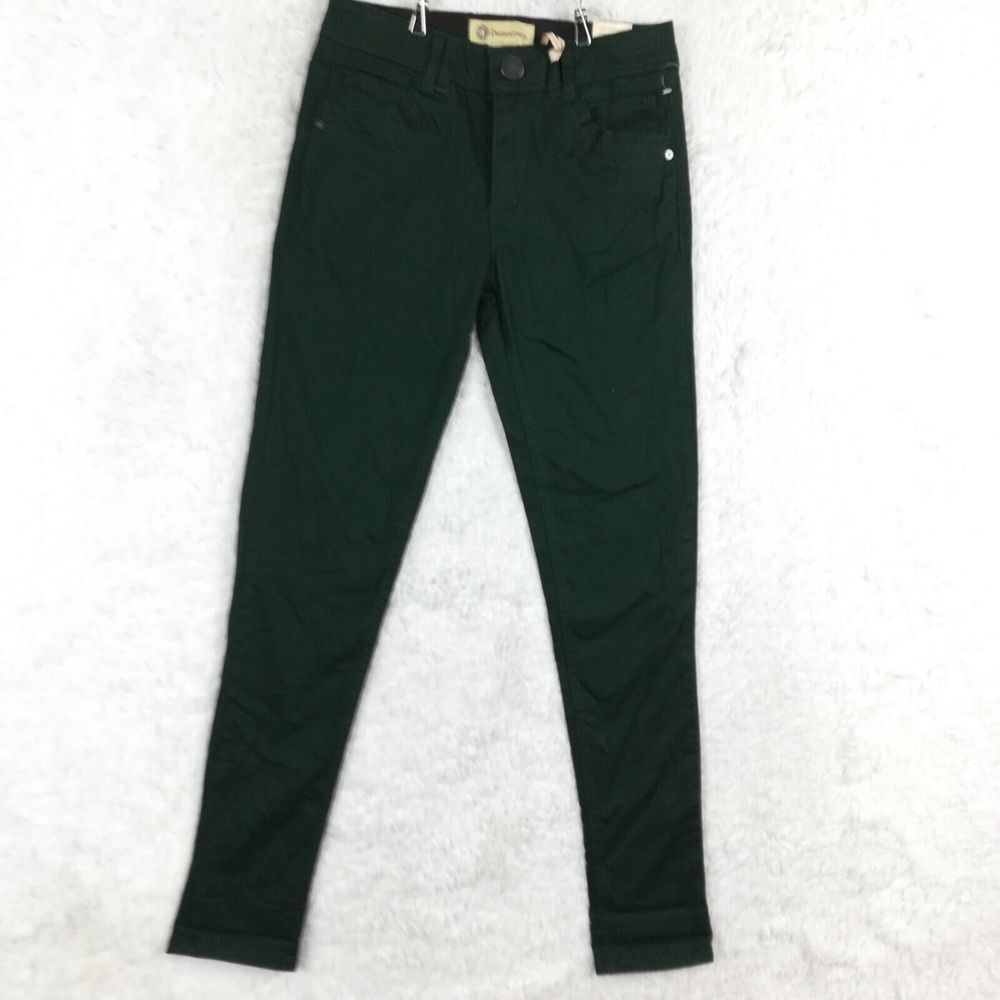 Democracy Womens‎ Jeans "Ab"technology Freedom Ankle Skimmer Denim Green 2 New